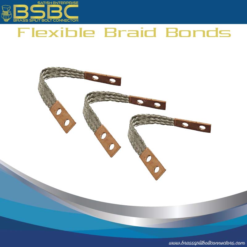 Flexible Braid Bonds Brasssplitboltconnectors